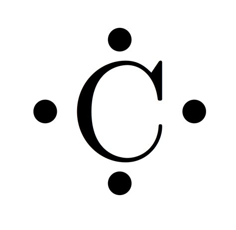 carbon electron dot diagram